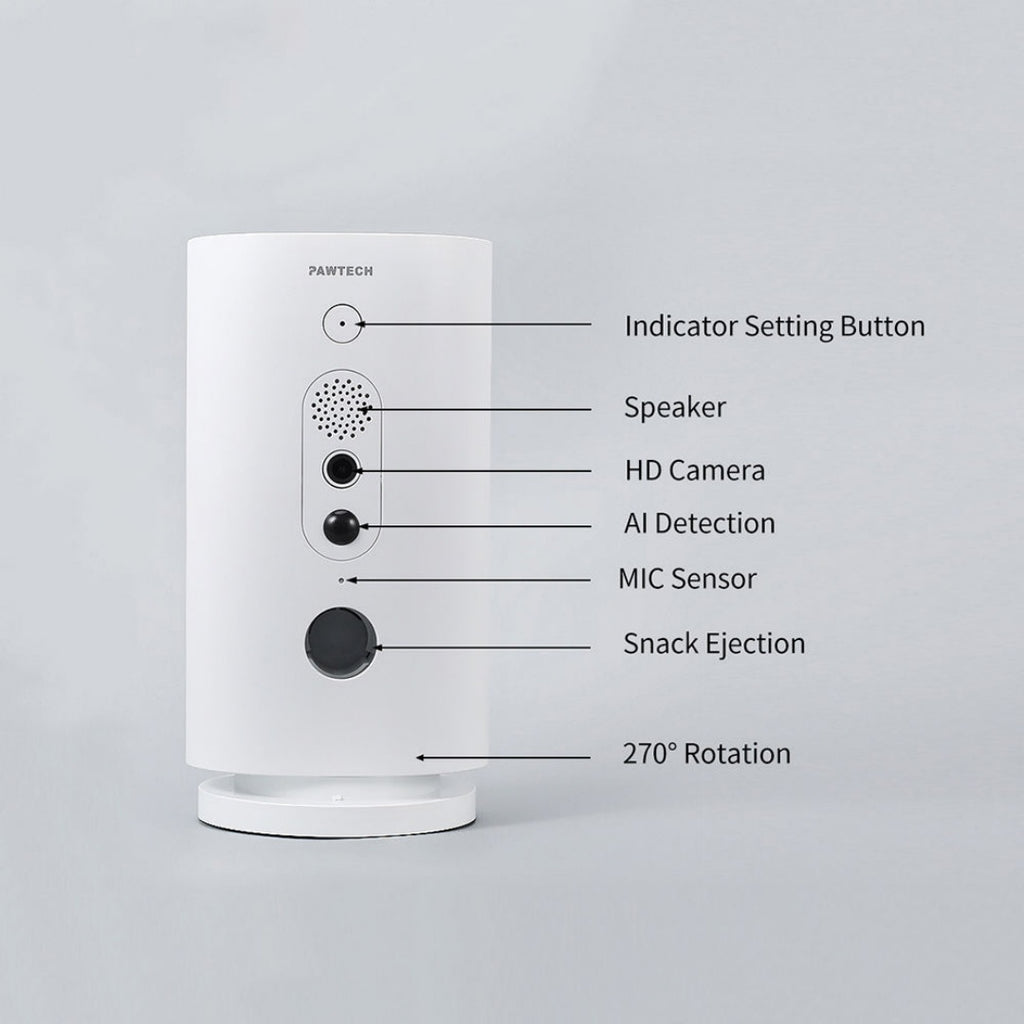 Smart WiFi Automatic Pet Feeder avec 270 caméra tournante