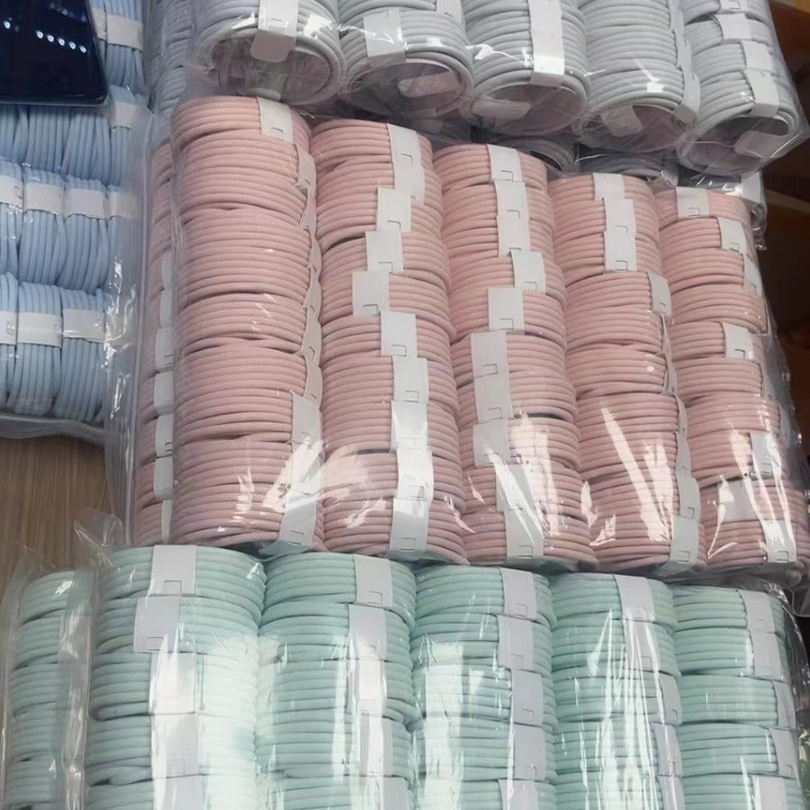Câble de données charge rapide ligne Macaron