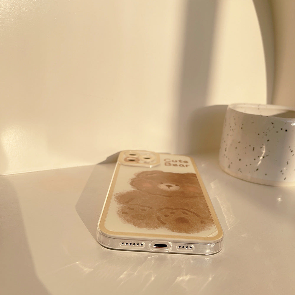 Cas de téléphone en silicone imprimé de dessin animé créatif