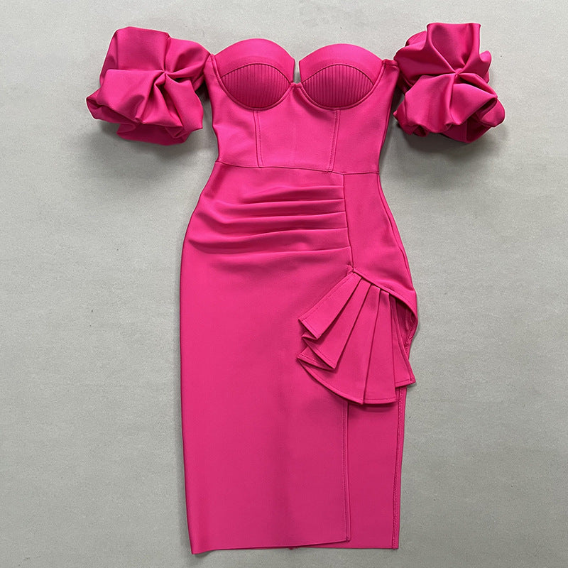 Robe de pansement de lanterne couleur solide pour femmes