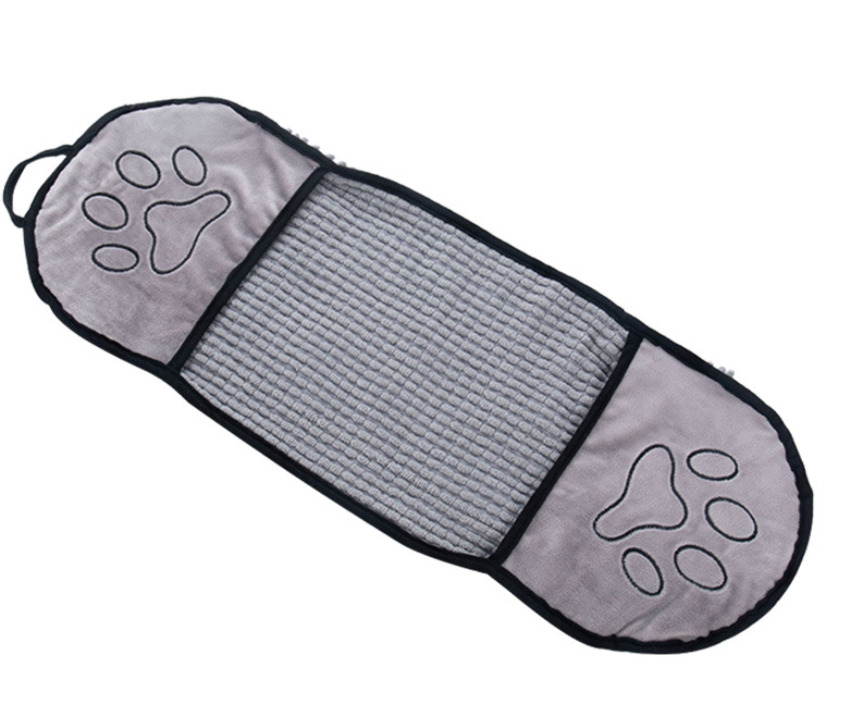 Serviette de bain de chat pour chien en couleur solide