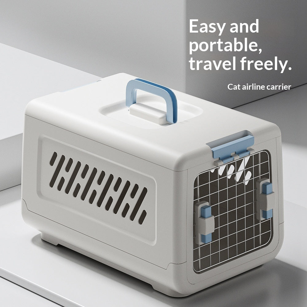 Transporteur pliable pour animaux de compagnie pour chats et chiens adapté pour le voyage en voiture