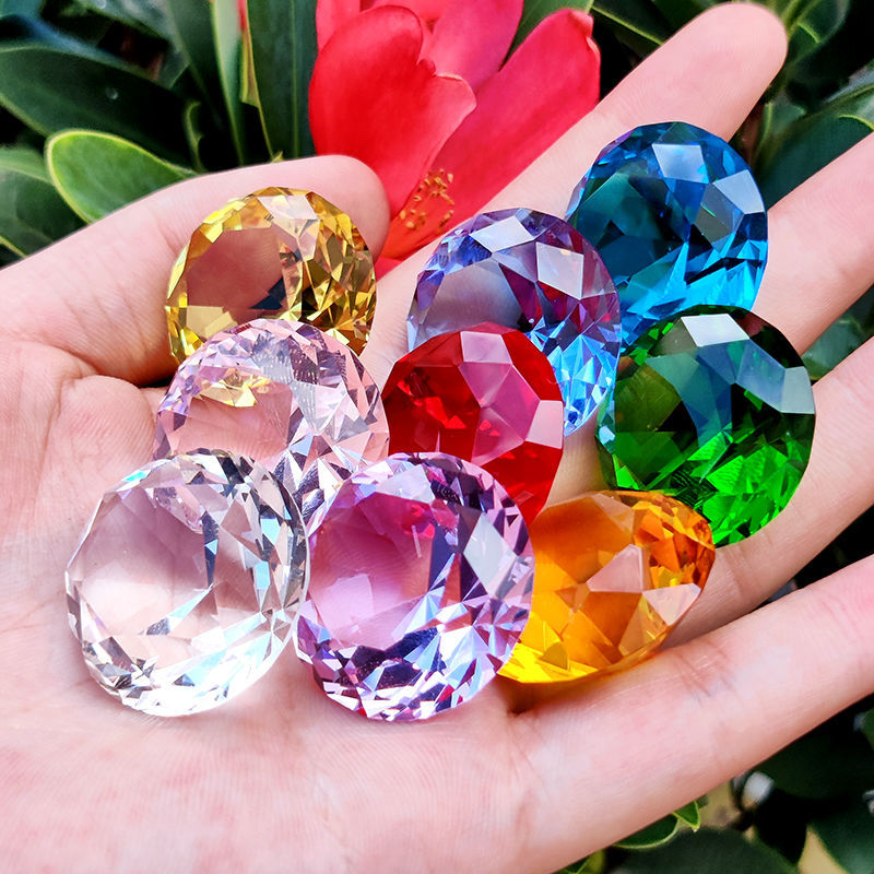 Boîte cadeau en cristal en verre de dix couleurs
