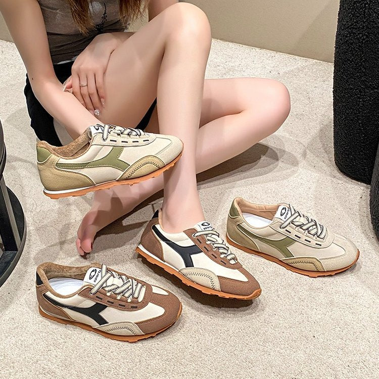 Chaussures de Gump de blocage de couleur rétro