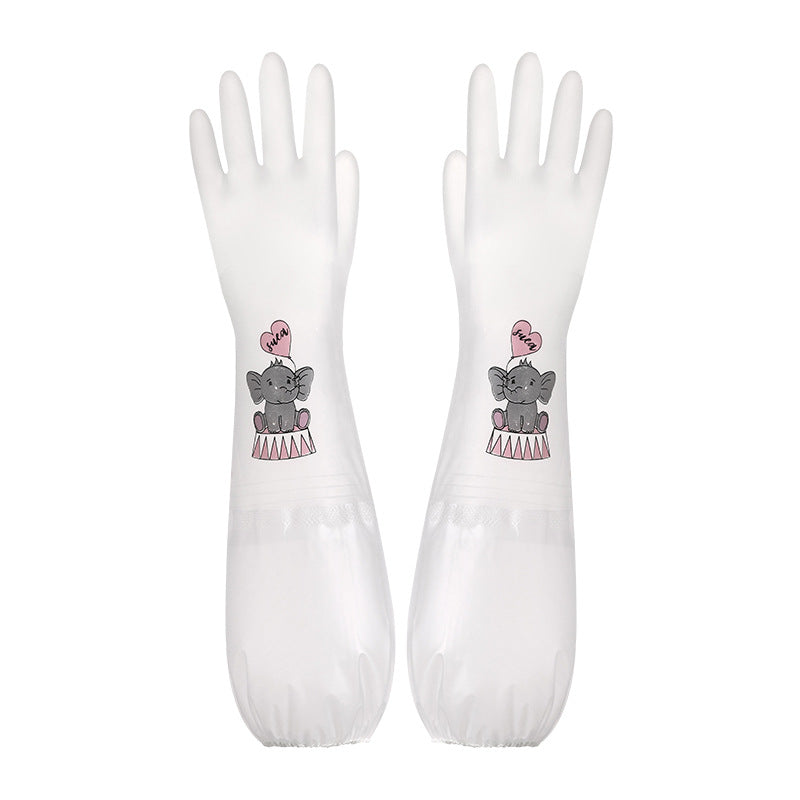 Gants de ménage de dessin animé-Série Dumbo-Modèles de shut-Mouth-PVC-L Taille-1