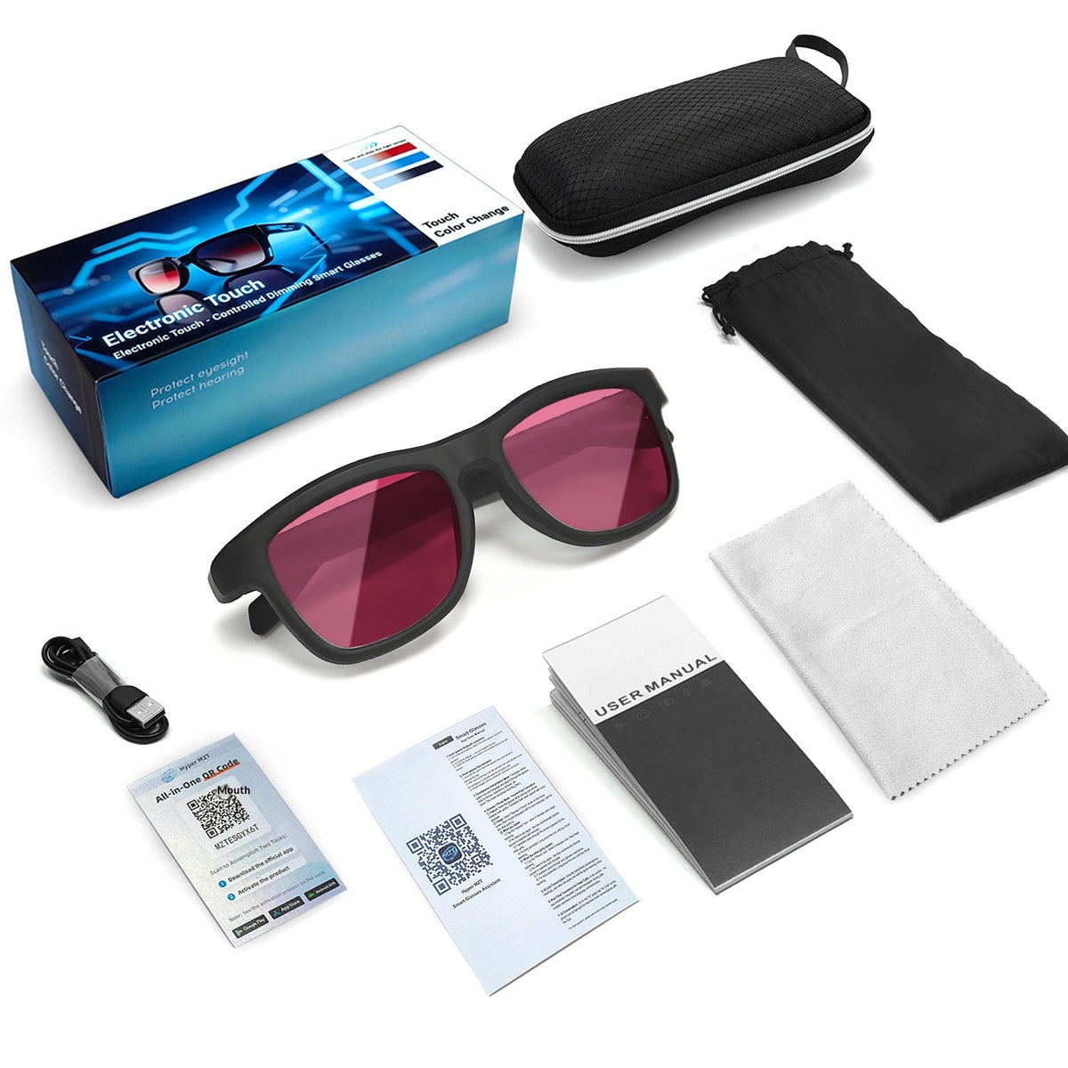 Smart Dimming Bluetooth Electrochromic Lenses