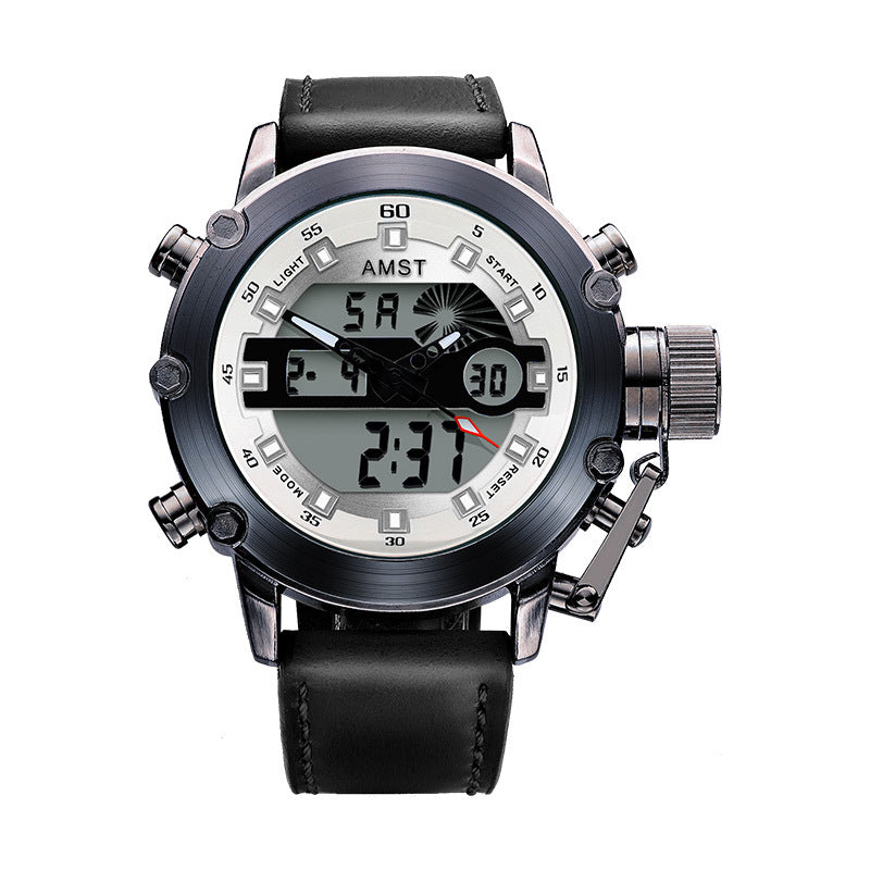 Montre électronique multifonctionnelle Casual Sports pour hommes