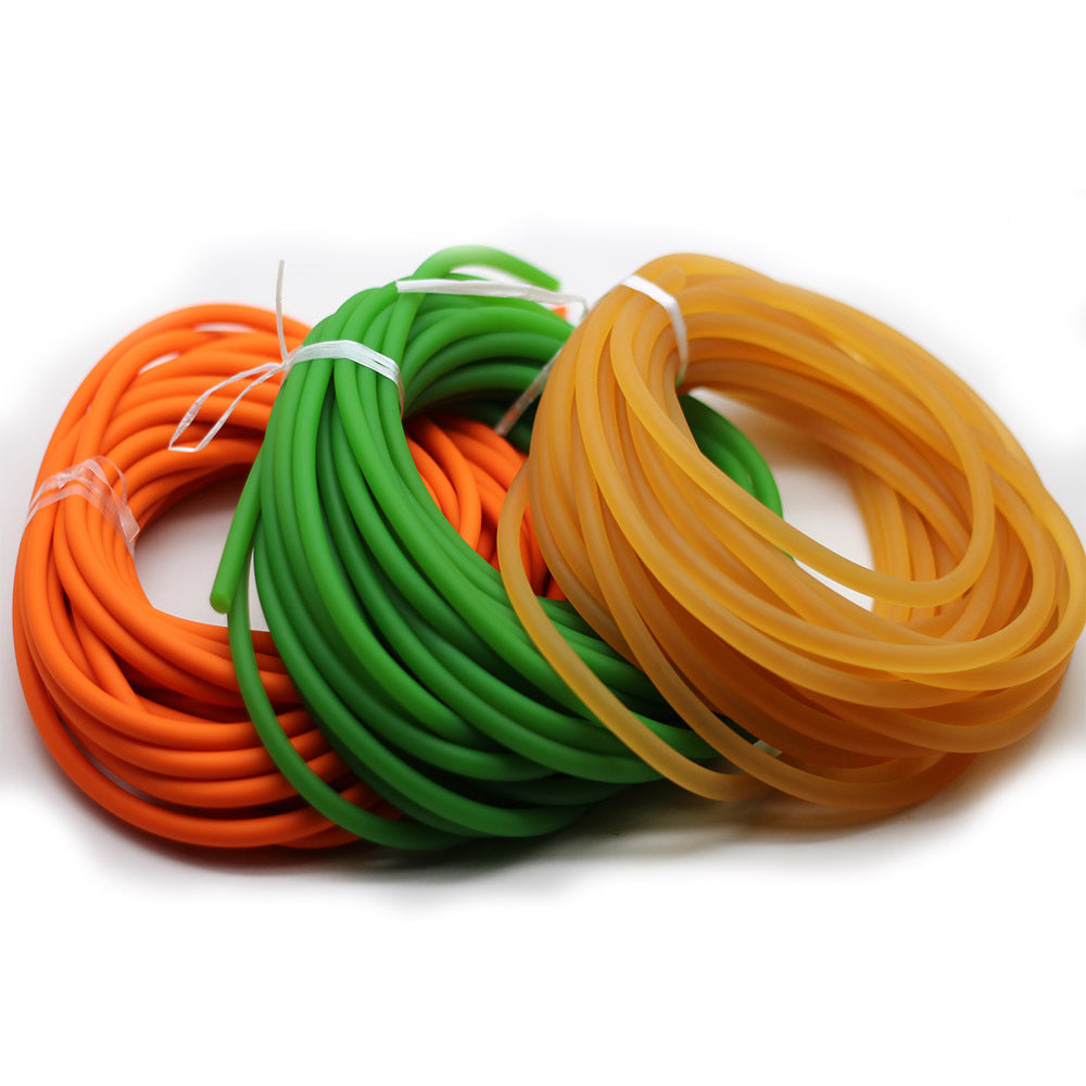 2-8mm Solid Fluorescent Latex haute résilience Jouets Projectiles de pêche Slings Durable Round