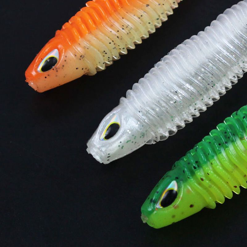 Luya Big T-tail Soft Fish Bait with Jig Head