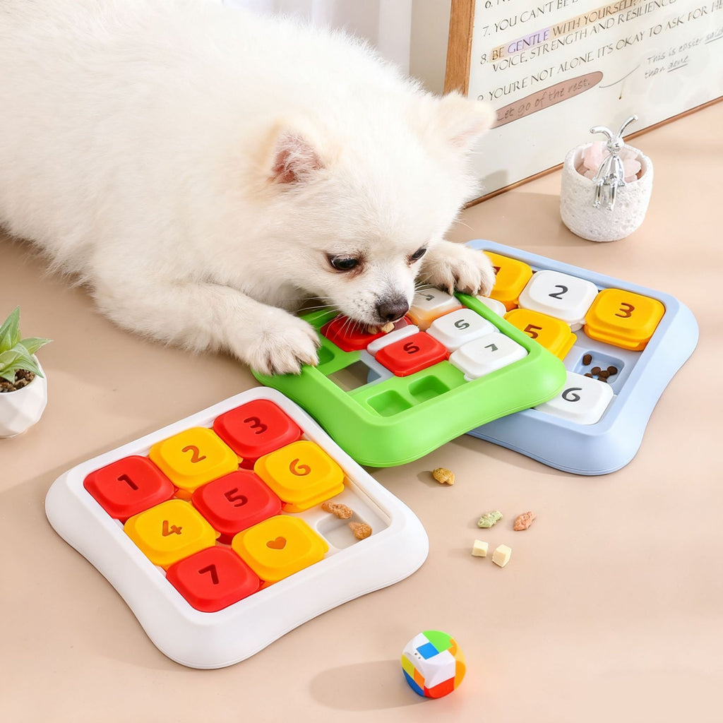 Chien Slow Feeder Bowl Companion Intelligence-Boosting Puzzle Toy