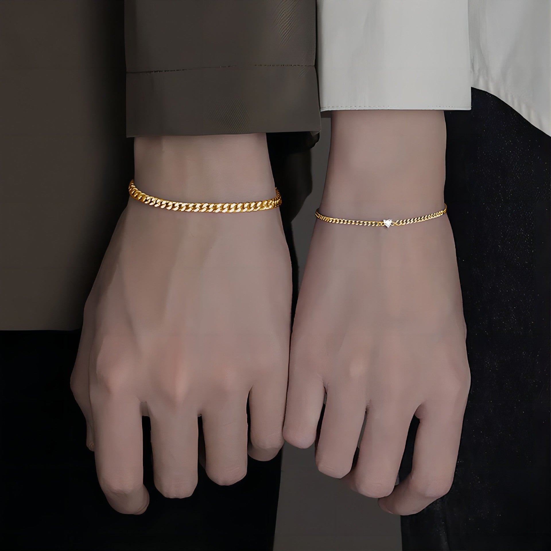 Bracelet homme et femme en acier inoxydable de style européen et américain