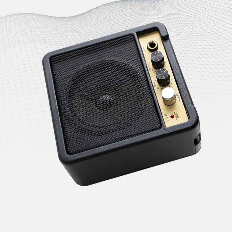 Amplificateur audio de guitare électrique portable en bois Mini Lecture et chant Retro Roadshow