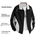 Manteau d'automne de couleur-bloc de couleur pour hommes