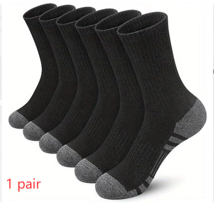 Chaussettes athlétiques assortis de couleur Plus taille Basketball Mid Tube coton respirant