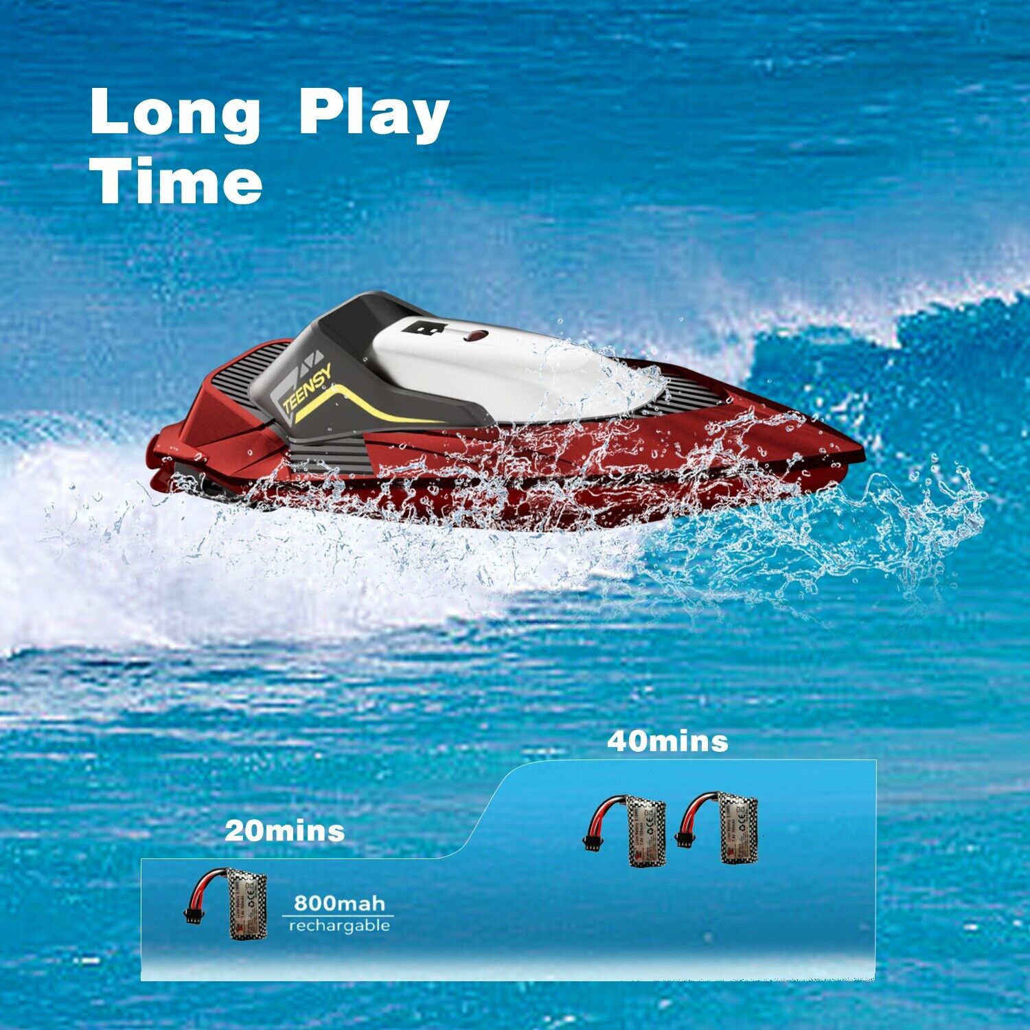 4DRC S5 Bateau RC rapide pour piscines et lacs