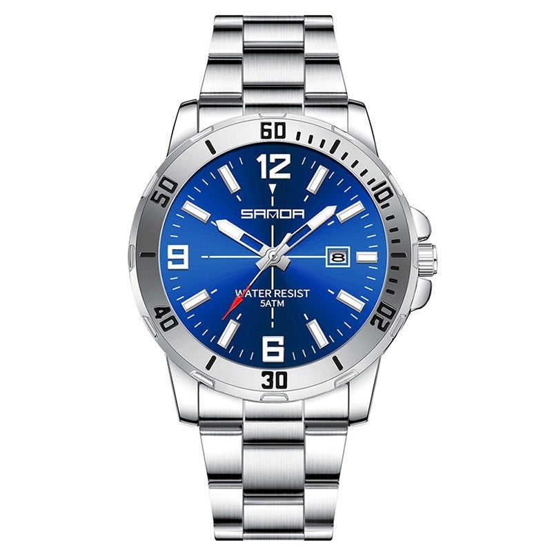 Montre Quartz imperméable multifonctionnelle pour hommes