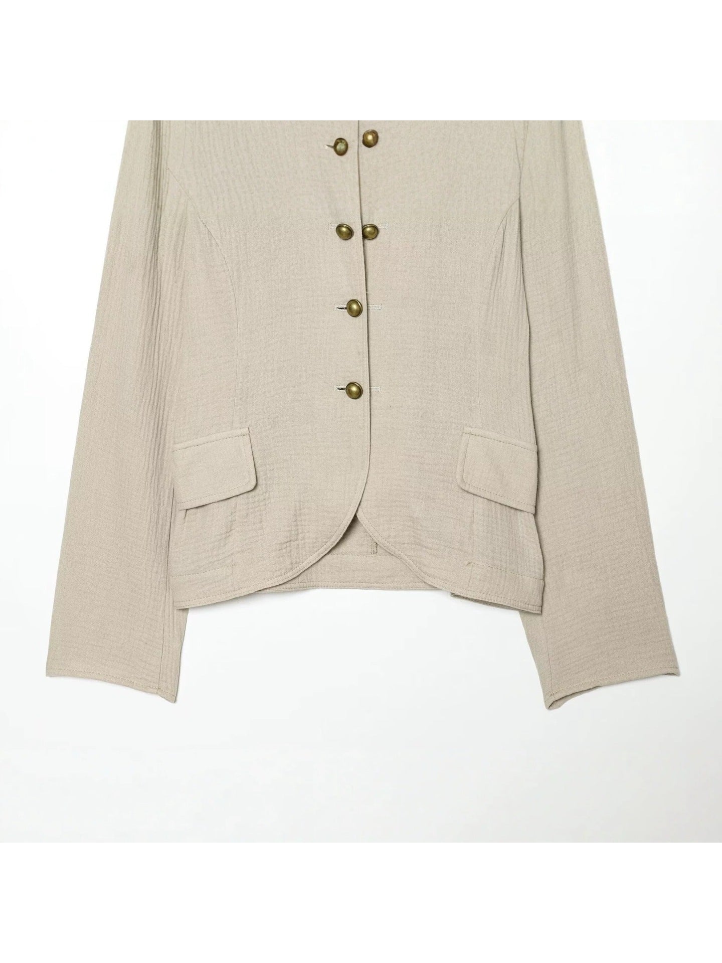 Femmes Buttoned Rustic-style European And American Outerwear