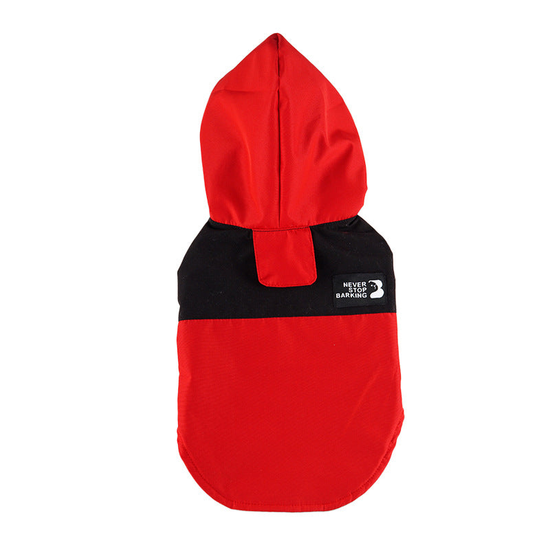 Couleur Contraste Patchwork Dog Raincoat