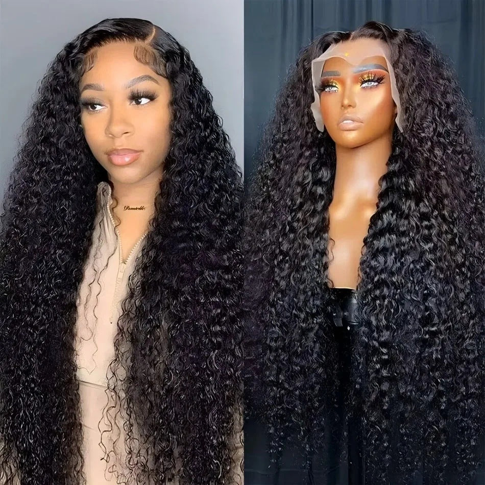 Femmes Frontal vague d'eau Perruque Curly