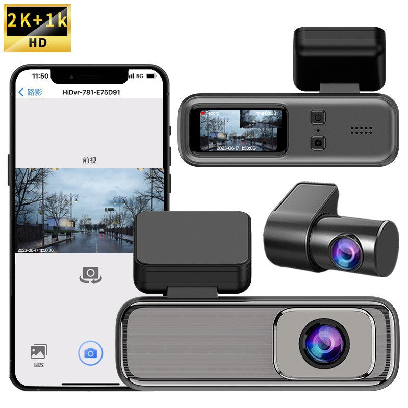 Enregistreur de conduite HD 2k 1K sans fil WIFI Interconnexion de téléphone mobile