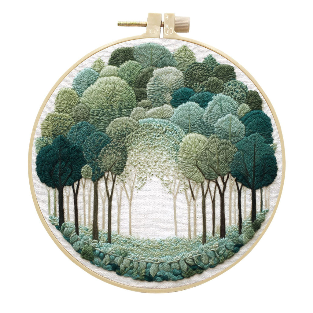 Landscape Handmade Cloth Art Material Kit Sets Creative Handmade Aiguille et Fil Anglais