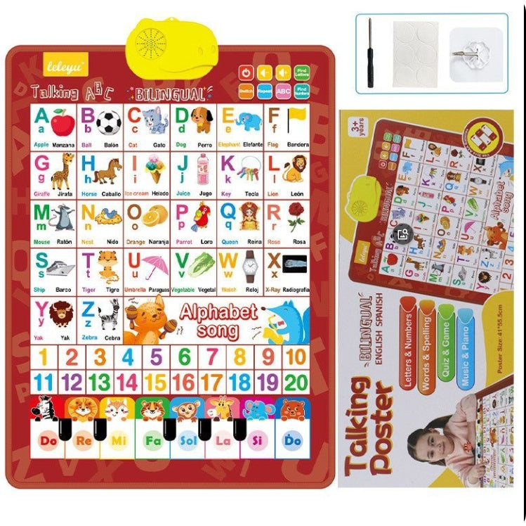 Carte audio en lettres-lettres bilingues