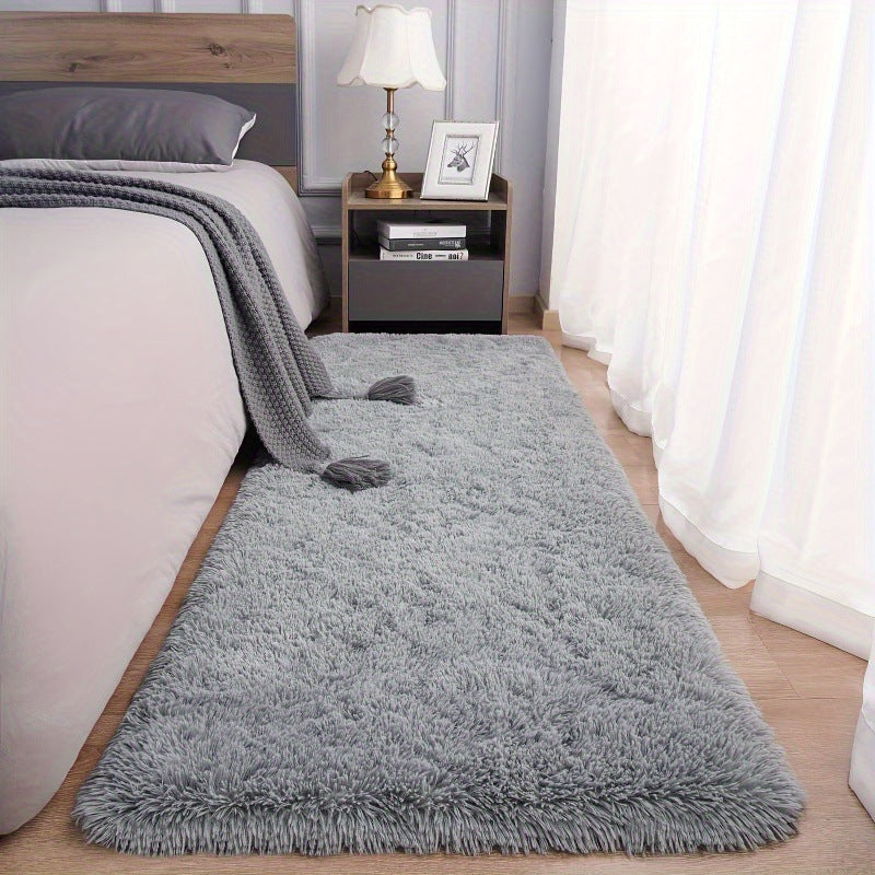 Tapis de table de table en peluche en tissu minimaliste français épais pour chambre et livin