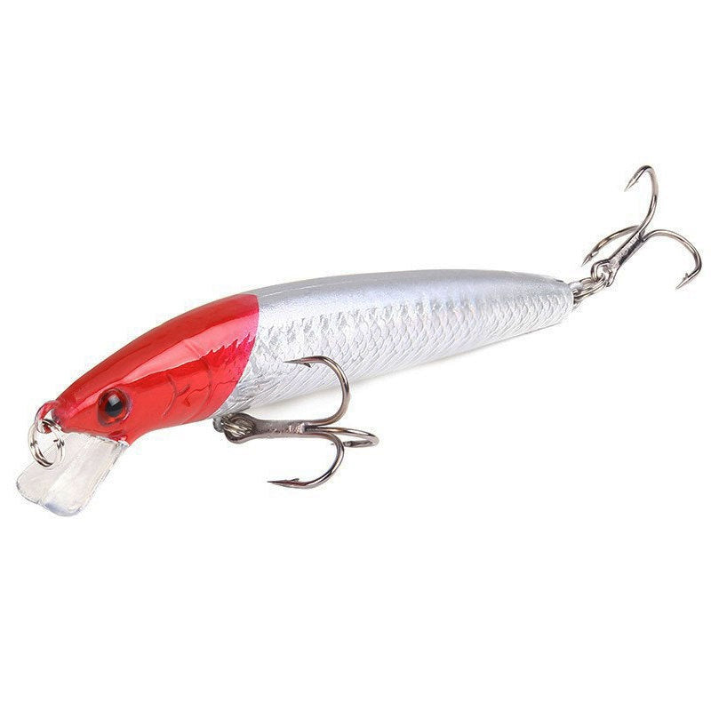 Lure Minnow avec des perles en rotin flottant en plastique Lure Artificial Bait