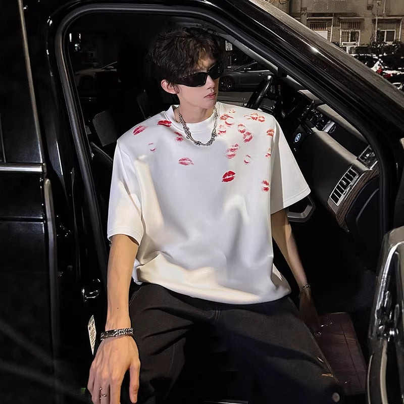 T-shirt à manches courtes pour homme structure et tendance avec un Loo
