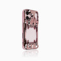 Electroplating Argent brillant Crâne creux Tiger dent téléphone mobile Case
