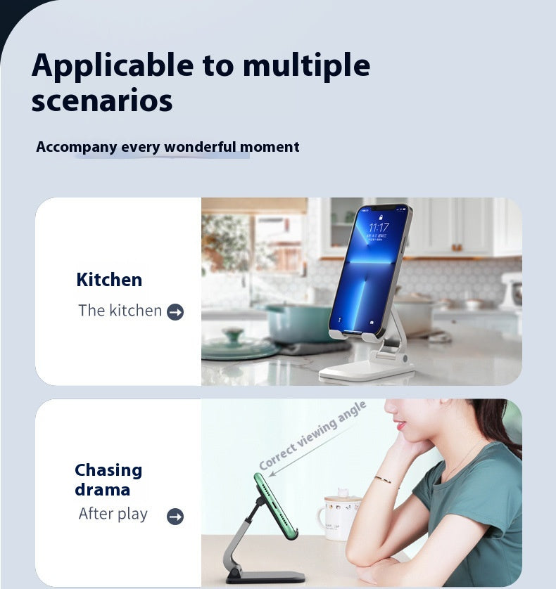 Support de téléphone pliable multifonctionnel côté lit