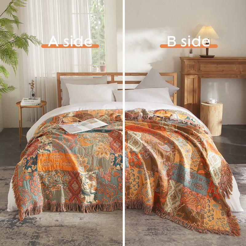 Cotton Bohème style serviette couverture Nap couverture