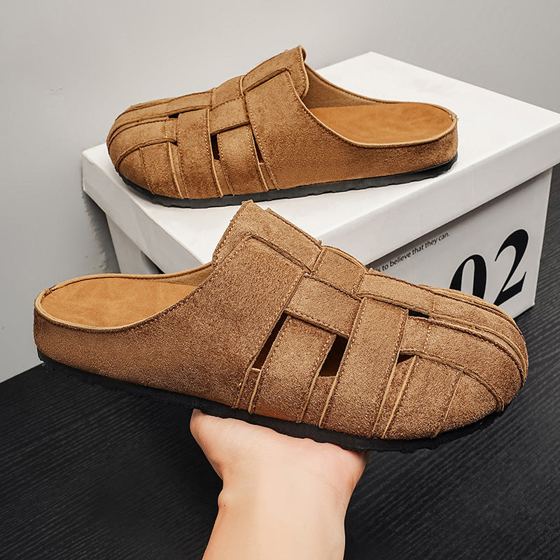 Hommes Respirant élégant sandales vintage de diapositive pour les deux intérieur et extérieur porter