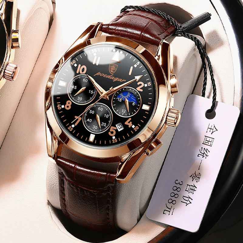 Black Tech Men's Watch Korean Student Fashion