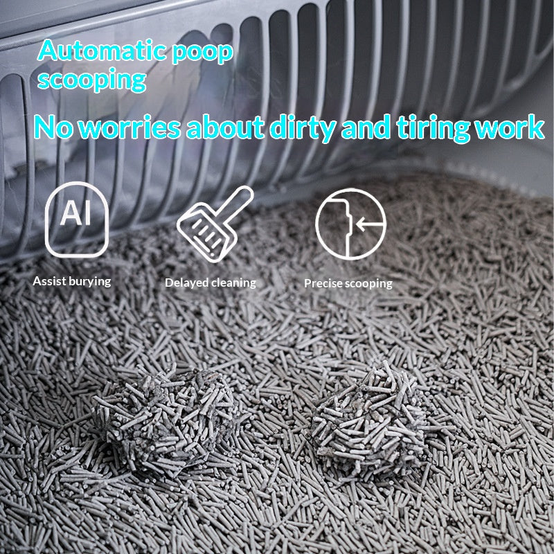 Top-chargement entièrement automatique Cat Litter Box Smart Cat Toilette Extra-grand Taille