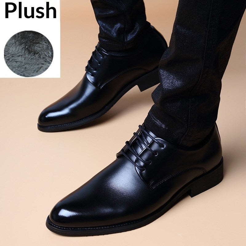 Hommes style britannique Casual pointed-toe Dentelle-up Hauteur-augmentation Chaussures