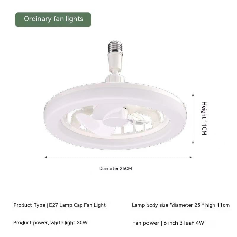 Télécommande E27 Vis réglable chambre à coucher aromathérapie Petit ventilateur lampe