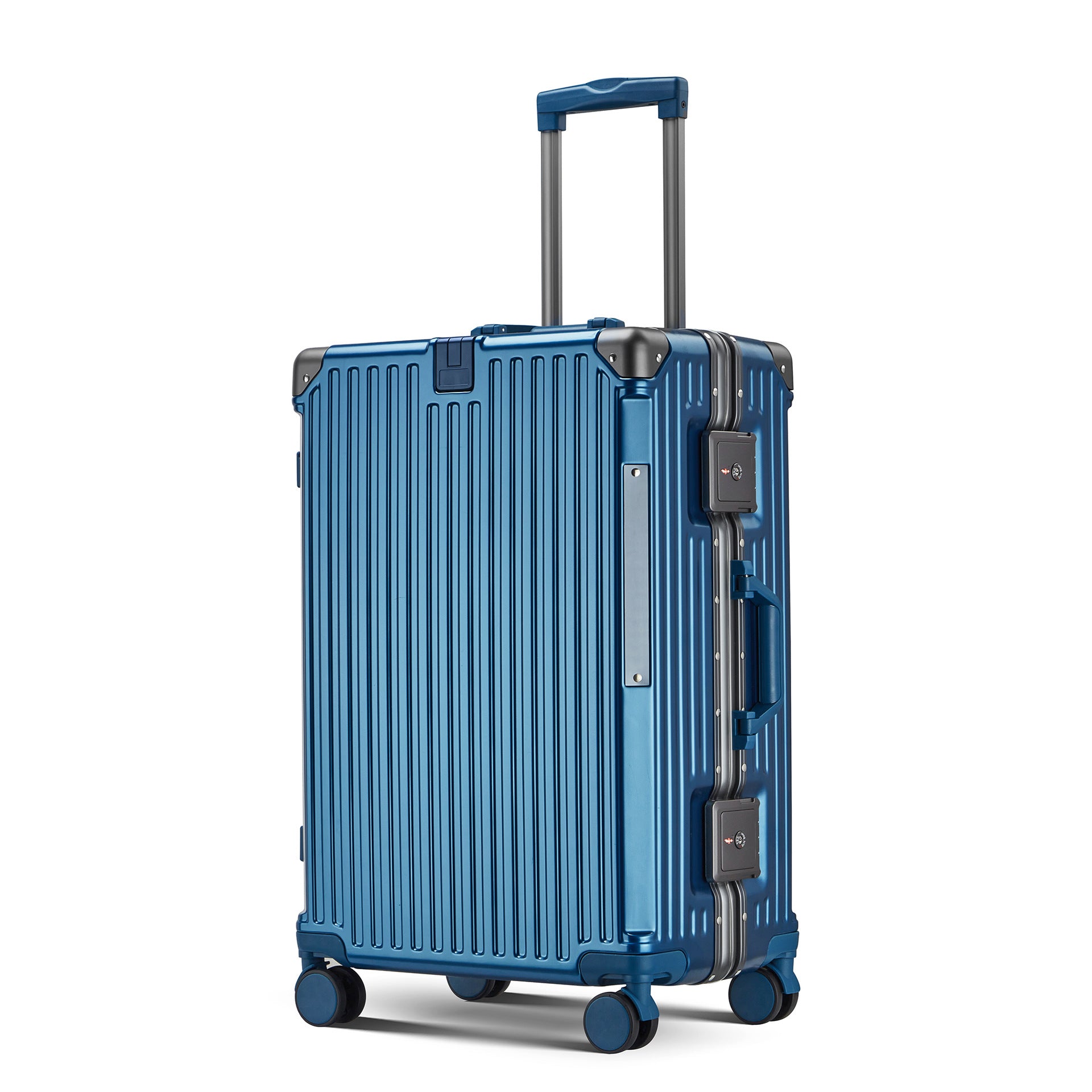 Valise de roulement en aluminium de grande capacité pour voyages d'affaires