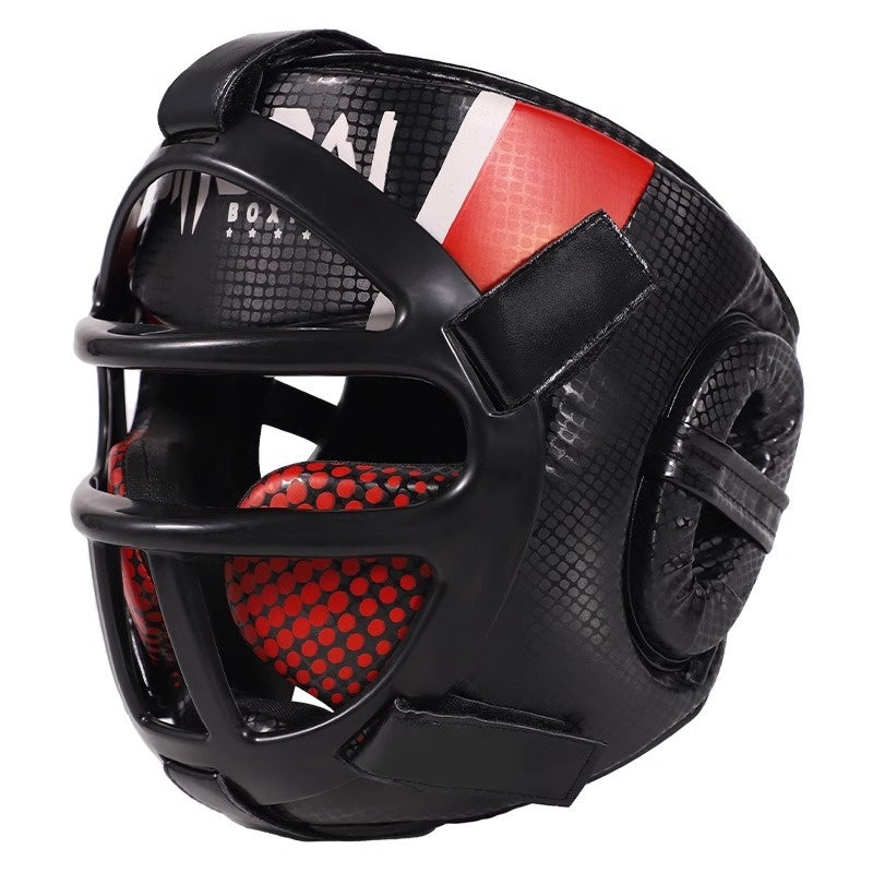 Casque de protection complète pour Kickboxing Sanshou et Taekwondo