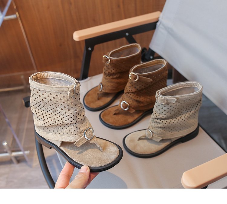 Sandales de filles en dentelle de style français