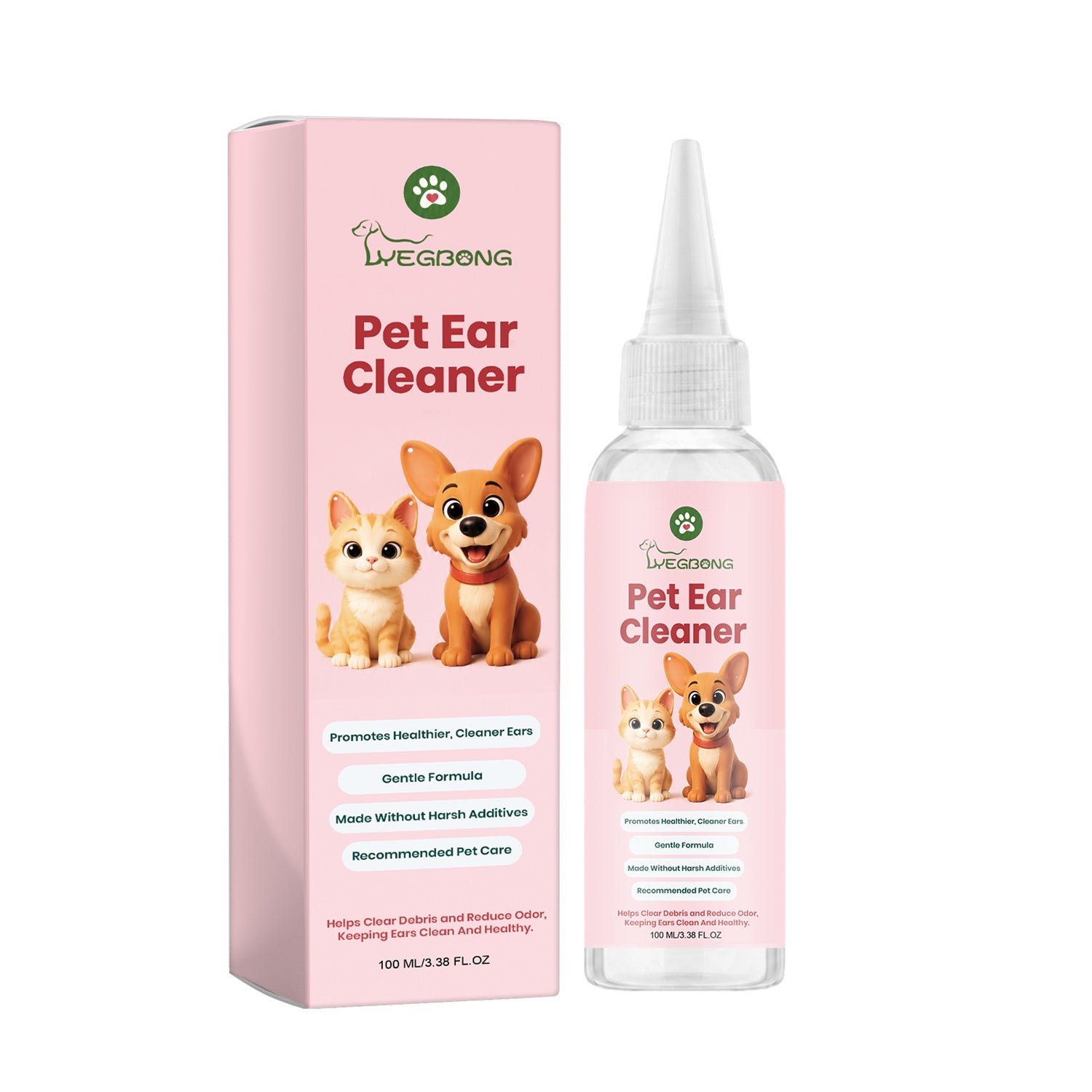 Nettoyeur d'oreilles pour animaux de compagnie