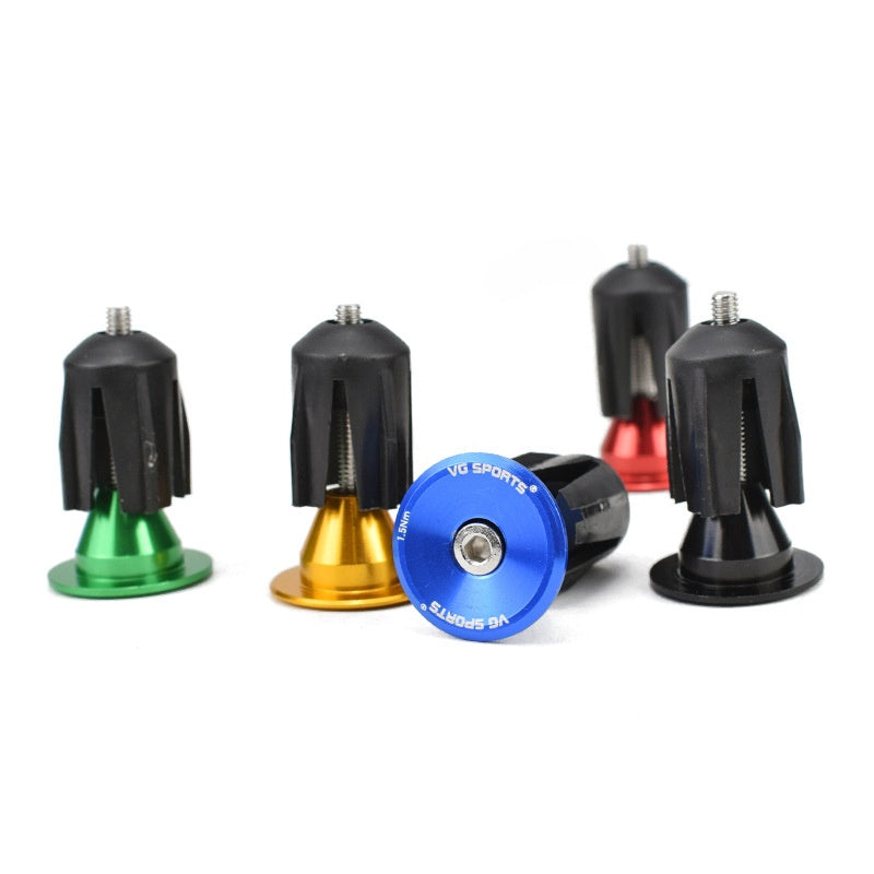 Prises de poignées en alliage d'aluminium Caps d'extrémité de guidon de vélo