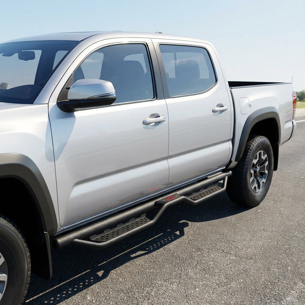 Planches de course pour 2005-2023 Toyota Tacoma 4 portes Double Cab Side Steps Barres