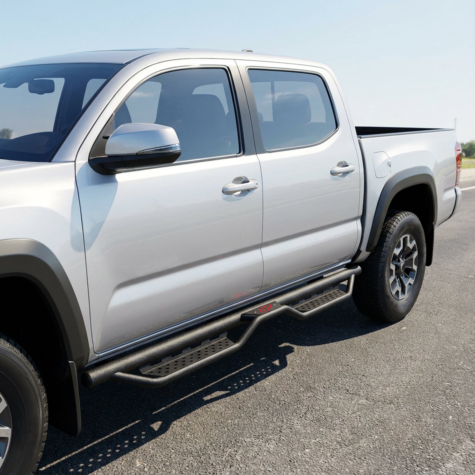 Planches de course pour 2005-2023 Toyota Tacoma 4 portes Double Cab Side Steps Barres