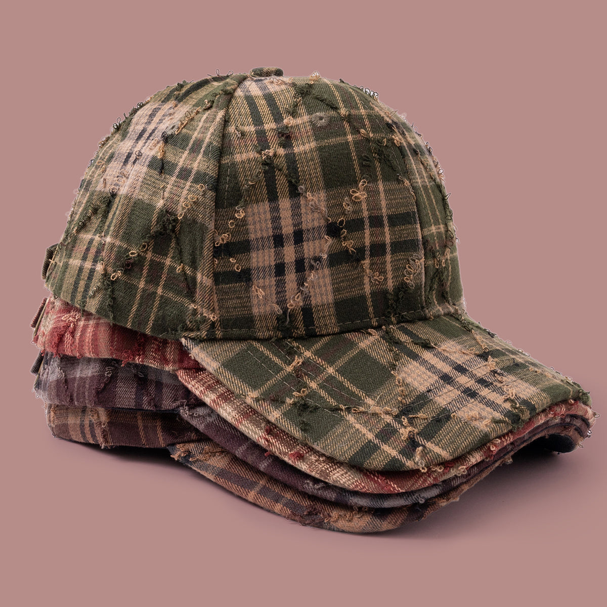 Casquette de baseball en Plaid, tendance