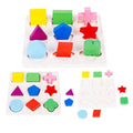 Conseil de reconnaissance de la forme des enfants Jouets éducatifs Montessori Puzzle Equal Points 3D Puzz