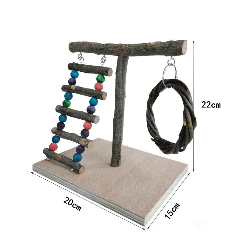 Jouets pour perroquet en bois massif