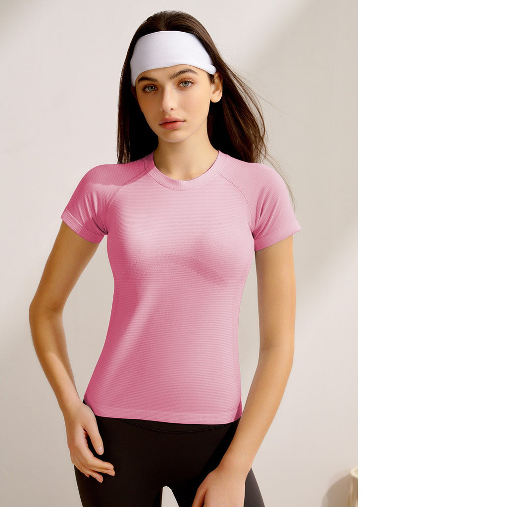 Top de yoga à manches courtes pour femmes