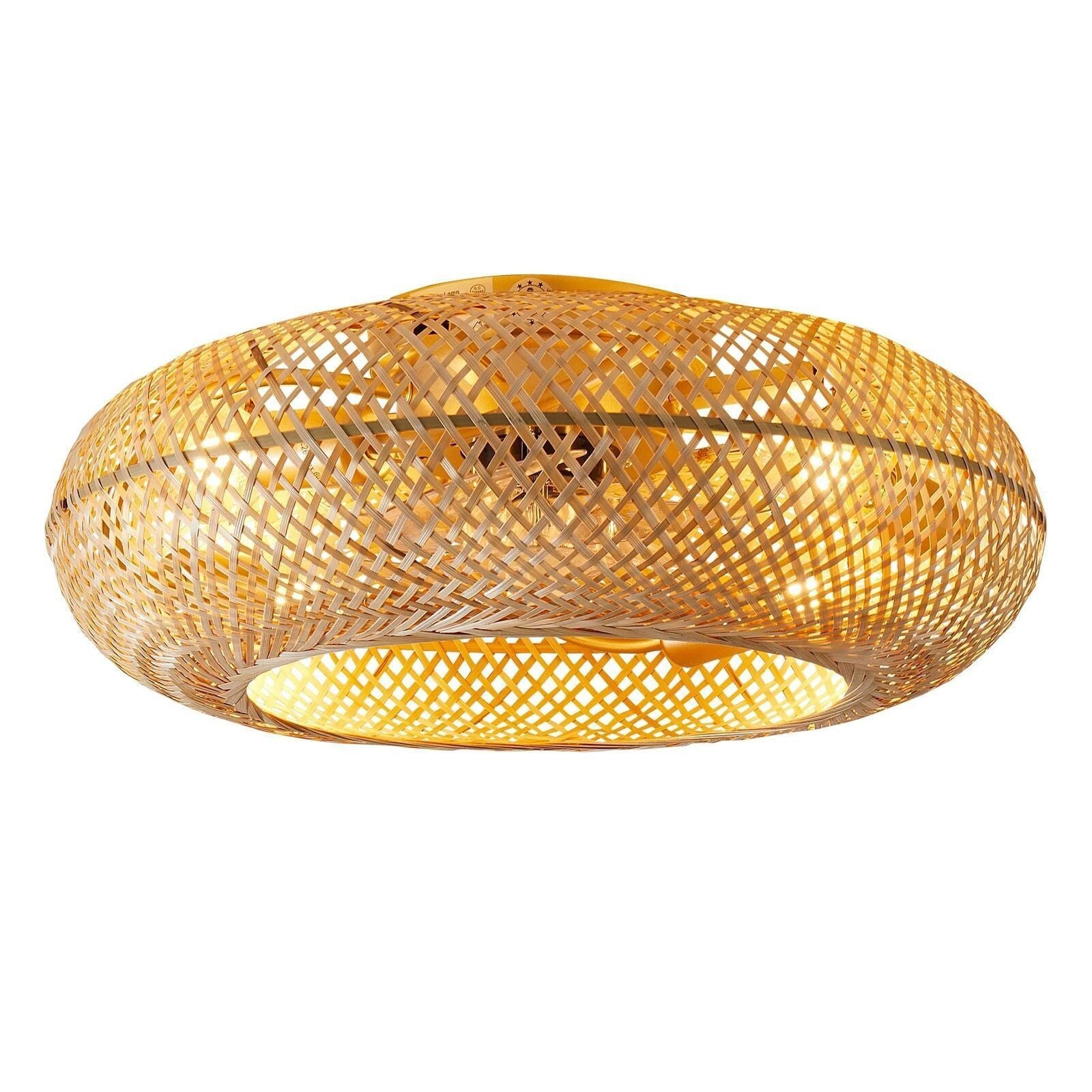 Lumière de plafond télécommandée de style Bamboo-weave