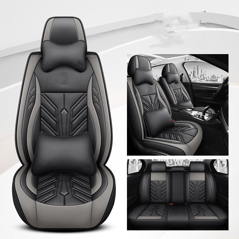Coussin de siège de voiture tout inclus résistant à l'usure en cuir complet